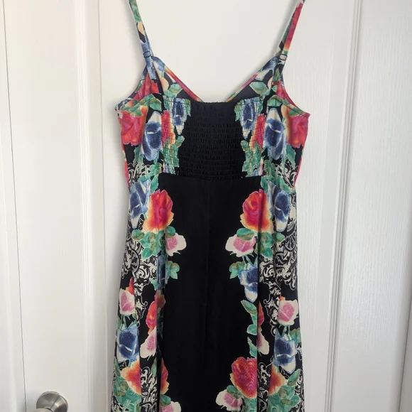 Guess Floral High-Low Dress Sleeveless Size Medium - Picture 4 of 5